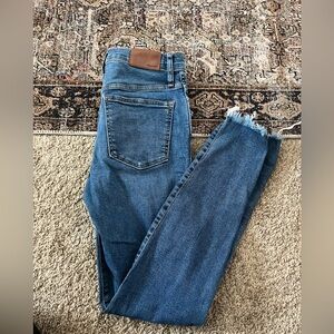 Madewell button fly skinny jean